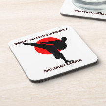 Mount Allison University Shotokan Karate Drink Coasters
