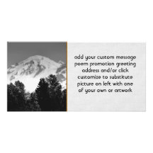 Mount Baker Through Trees Picture Card