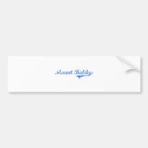 Mount Baldy Indiana Classic Design Bumper Sticker