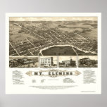 Mount Clemens, MI Panoramic Map - 1882 posters