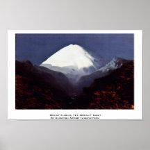 Mount Elbrus, The Moonlit Night Poster