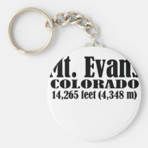 Mount Evans Colorado Key Chain