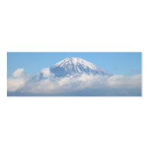 Mount Fuji Geocache Signature / Calling Card Business Card Template
