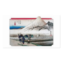 Mount Fuji in the Morning from Hara, Japan. Business Card Template