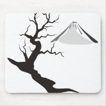 Mount Fuji in winter Mousepads