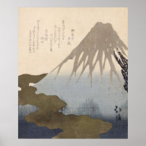 Mount Fuji Under the Snow Poster