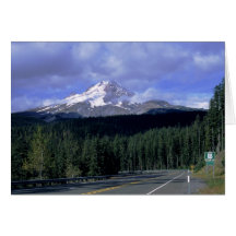 Mount Hood Highway Greeting Card