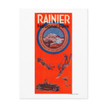 Mount Rainier Advertising Poster 2 Postcards
