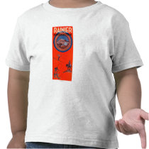 Mount Rainier Advertising Poster Shirts
