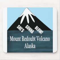 Mount Redoubt Volcano T-Shirts mousepads