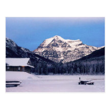 Mount Robson in Winter Postcard