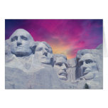 Mount Rushmore, South Dakota, USA Presidents Card