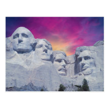 Mount Rushmore, South Dakota, USA Presidents Post Cards