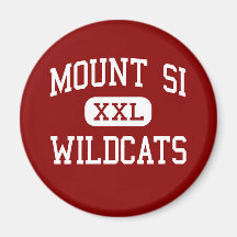 Mount Si - Wildcats - High - Snoqualmie Washington Refrigerator Magnets