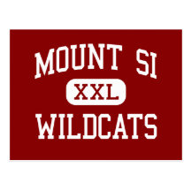 Mount Si - Wildcats - High - Snoqualmie Washington Postcards