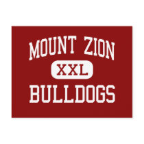 Mount Zion - Bulldogs - High - Jonesboro Georgia Postcard