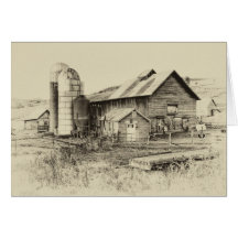 Mountain Barn Greeting Card