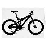 Mountain Bike bicylce pushbike Greeting Cards