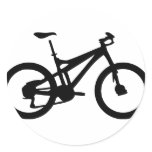 Mountain Bike bicylce pushbike Round Stickers