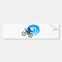 MOUNTAIN BIKE BLUEBIRD BUMPER STICKER
