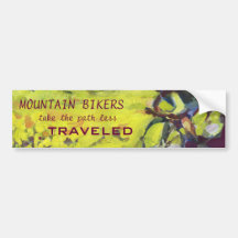 Mountain Bike Bumber Sticker Bumper Stickers