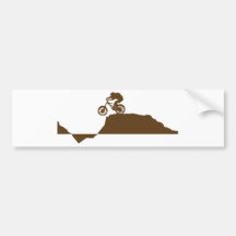 Mountain Bike Bumper Stickers