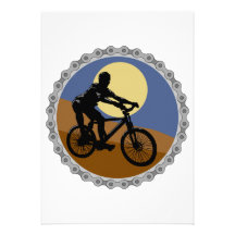 mountain bike chain sprocket design custom invites
