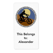 mountain bike chain sprocket design shipping labels