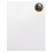 mountain bike chain sprocket design letterhead template