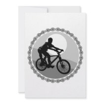 mountain bike chain sprocket grayscale custom invite