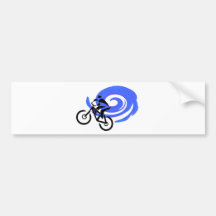 MOUNTAIN BIKE THREAD BUMPER STICKER