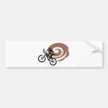 MOUNTAIN BIKE TRAILS BUMPER STICKER