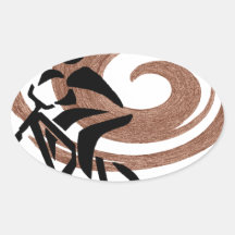 MOUNTAIN BIKE TRAILS OVAL STICKERS