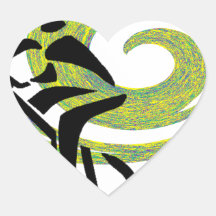 MOUNTAIN BIKE TRANCE HEART STICKERS