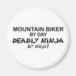 Mountain Biker Deadly Ninja by Night Magnet
