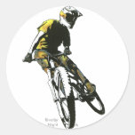 Mountain Biker v.1 Round Sticker
