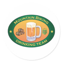 Mountain Biking Drinking Team Sticker