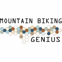 Mountain Biking Genius Cut Out