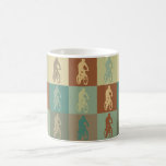 Mountain Biking Pop Art Coffee Mugs