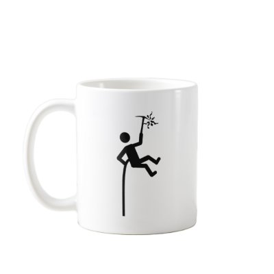 mountain climber icon coffee mugs by TomaniacLines