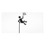 mountain climber icon customized photo card
