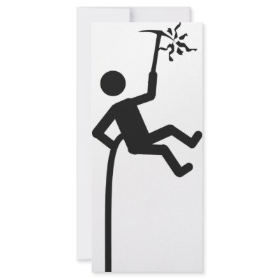 mountain climber icon rack card design by TomaniacLines