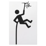 mountain climber icon personalized stationery
