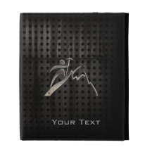 Mountain Climbing; Cool Black iPad Folio Cover