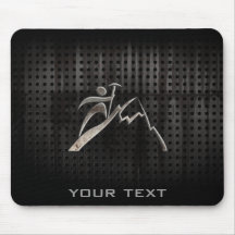 Mountain Climbing; Cool Black Mouse Pads