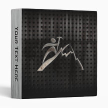 Mountain Climbing; Cool Black Vinyl Binder