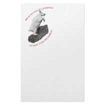 Mountain Climbing is not for Wussies Custom Stationery
