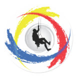 Mountain Climbing Tricolor Emblem
