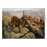 Mountain dweller, Cougar Greeting Card