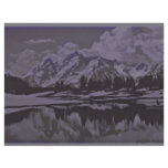 mountain lake snow flyer